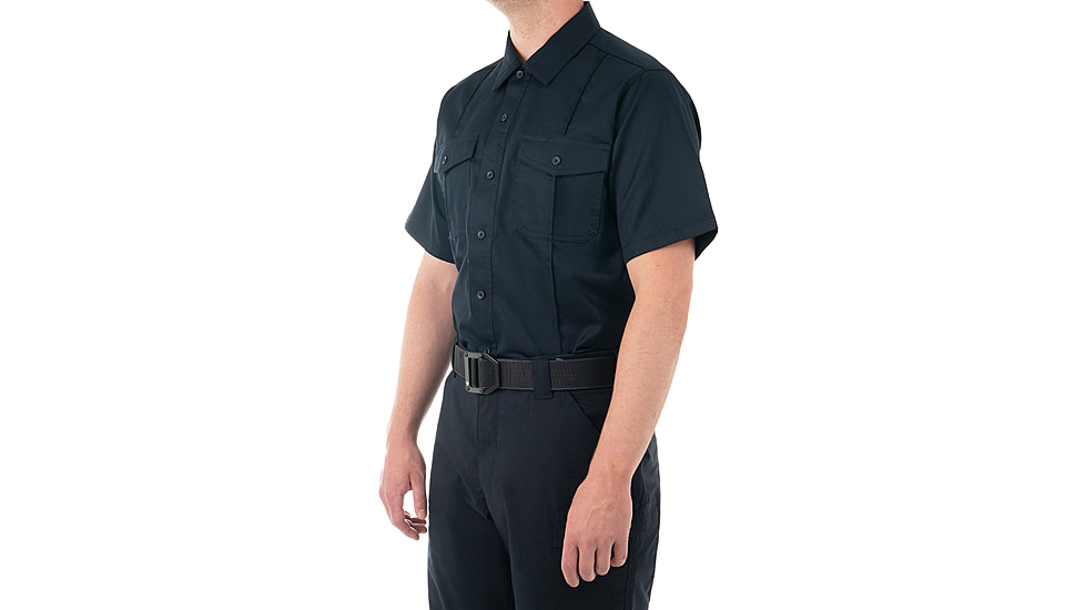 First Tactical Cotton Station Short Sleeve Shirt - Mens, Midnight Blue, Regular/Medium, 112008-729-M-R