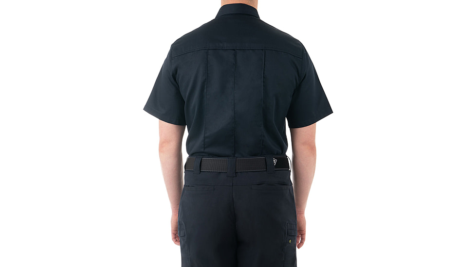 First Tactical Cotton Station Short Sleeve Shirt - Mens, Midnight Blue, Regular/Medium, 112008-729-M-R