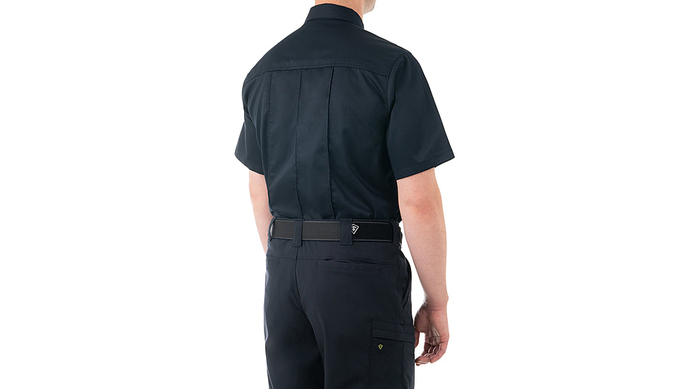 First Tactical Cotton Station Short Sleeve Shirt - Mens, Midnight Blue, Regular/Medium, 112008-729-M-R