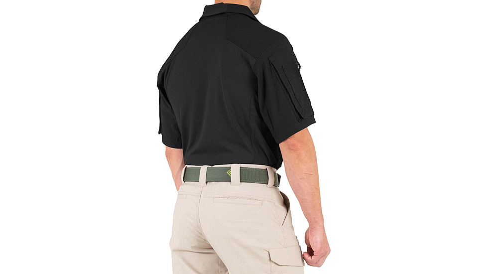 First Tactical Defender Short Sleeve Shirt - Mens, Tall, Black, Extra Large, 112017-019-XL-T