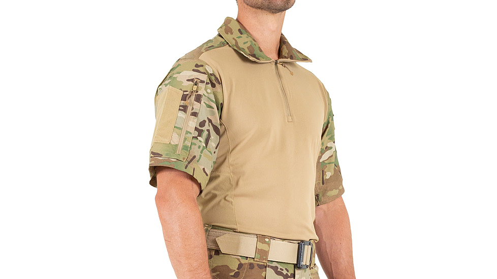 First Tactical Defender Short Sleeve Shirt - Mens, Tall, Multi Camo, 2XL, 112017MC-922-XXL-T