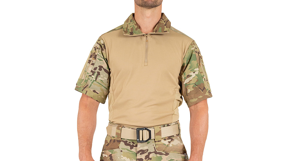 First Tactical Defender Short Sleeve Shirt - Mens, Tall, Multi Camo, 2XL, 112017MC-922-XXL-T