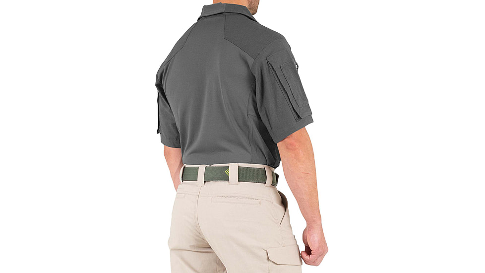 First Tactical Defender Short Sleeve Shirt - Mens, Tall, Wolf Grey, Extra Large, 112017-036-XL-T
