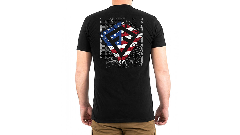 First Tactical Flag Spear Graphic T-Shirt - Mens, Black, Extra Large, 112554-019-XL