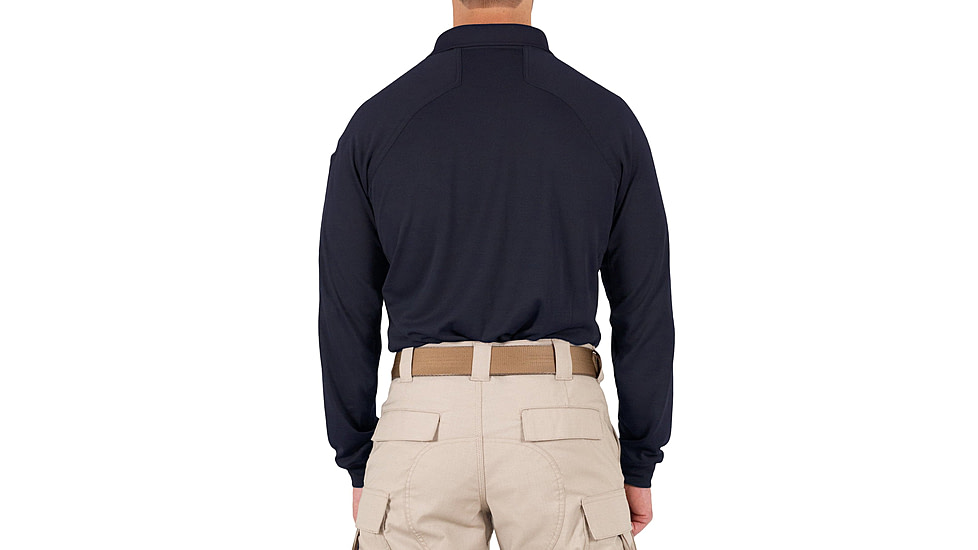 First Tactical Performance Long Sleeve Polo - Mens, Regular, Midnight Navy, 6XL, 111503-729-6XL-R