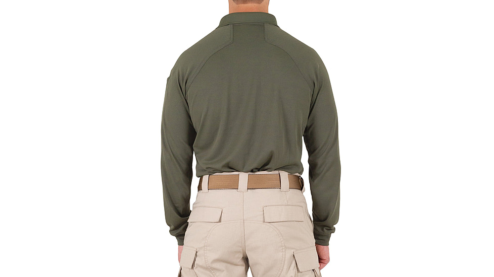 First Tactical Performance Long Sleeve Polo - Mens, Regular, OD Green, 5XL, 111503-830-5XL-R