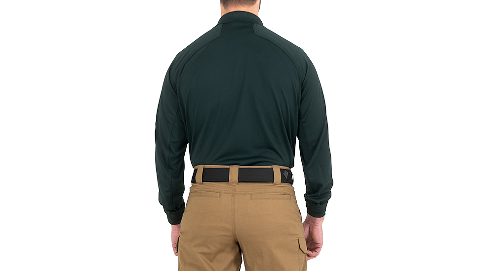 First Tactical Performance Long Sleeve Polo - Mens, Regular, Spruce Green, 6XL, 111503-812-6XL-R