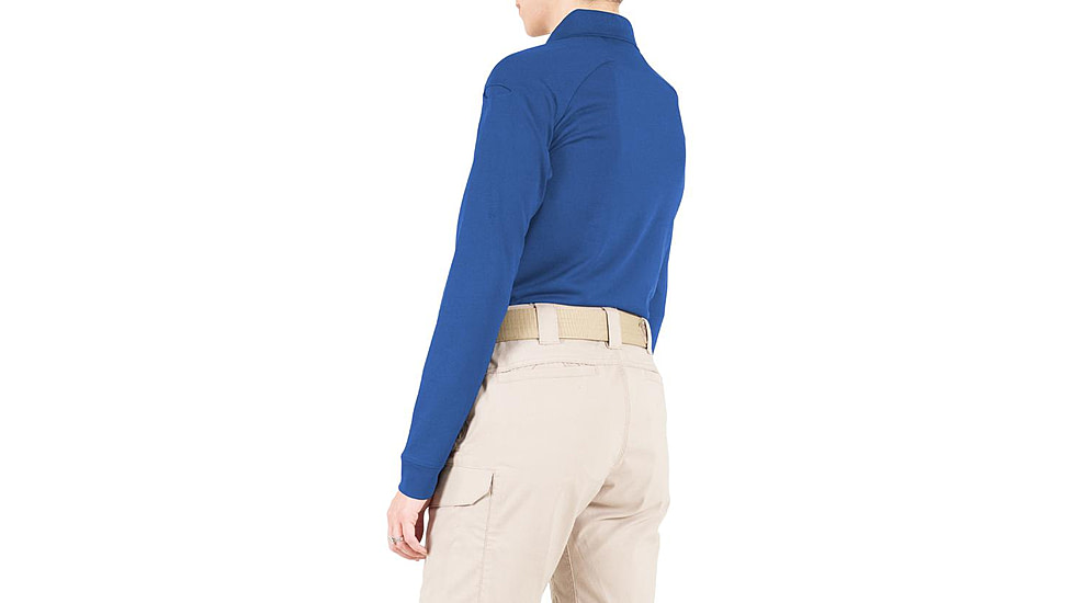 First Tactical Performance Long Sleeve Polo - Womens, Academy Blue, Large, 121503-691-L