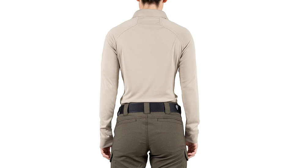 First Tactical Performance Long Sleeve Polo - Womens, Khaki, 3XL, 121503-055-3XL