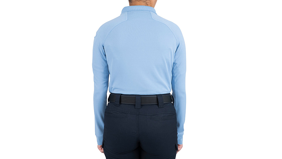 First Tactical Performance Long Sleeve Polo - Womens, Medium Blue, 3XL, 121503-781-3XL