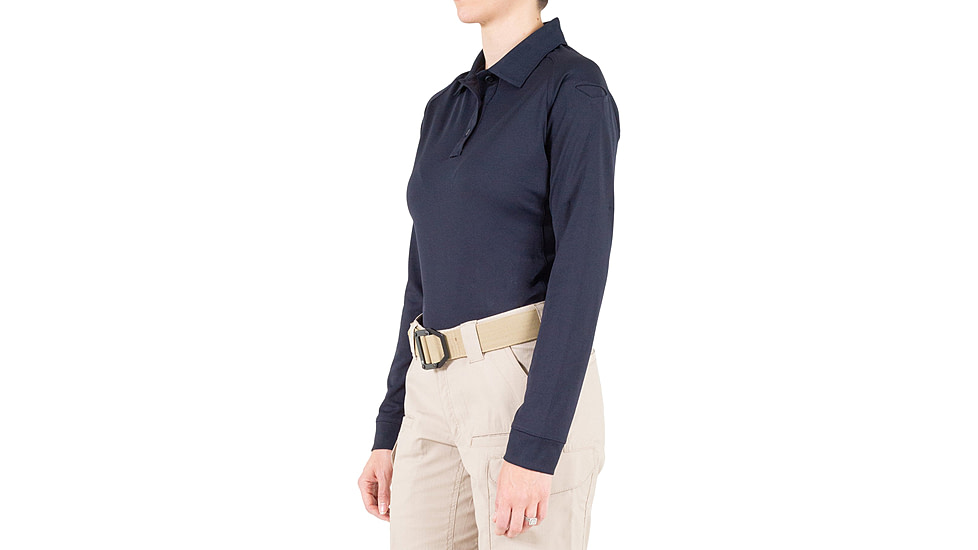First Tactical Performance Long Sleeve Polo - Womens, Midnight Navy, 3XL, 121503-729-3XL