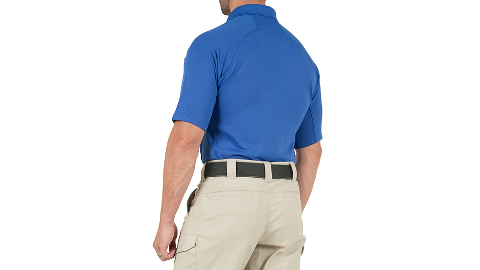 First Tactical Performance Short Sleeve Polo - Mens, Academy Blue, Tall/Large, 112509-691-L-T