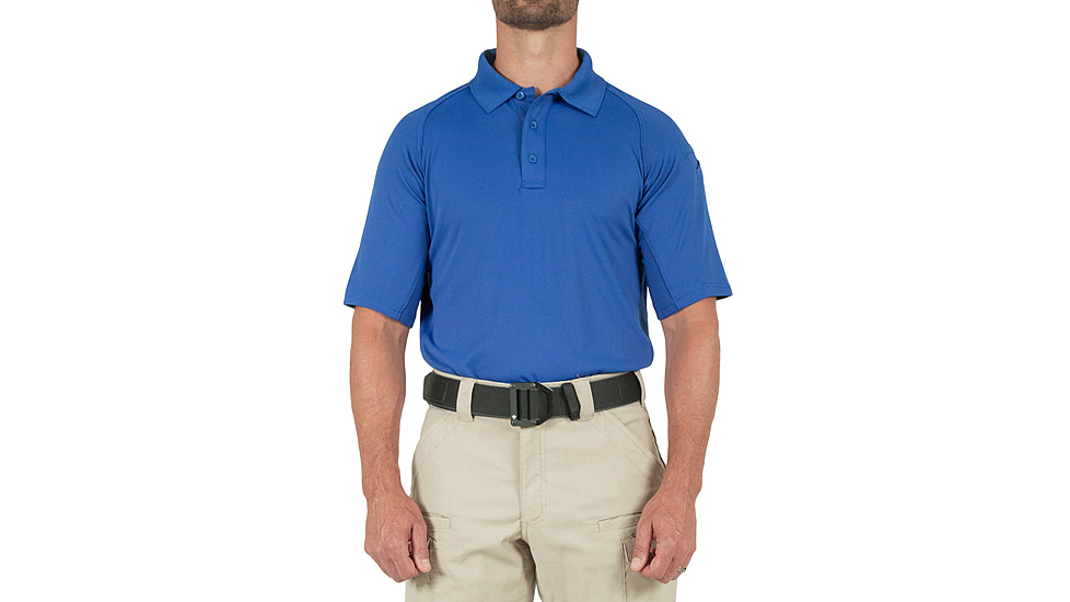 First Tactical Performance Short Sleeve Polo - Mens, Academy Blue, Tall/Large, 112509-691-L-T