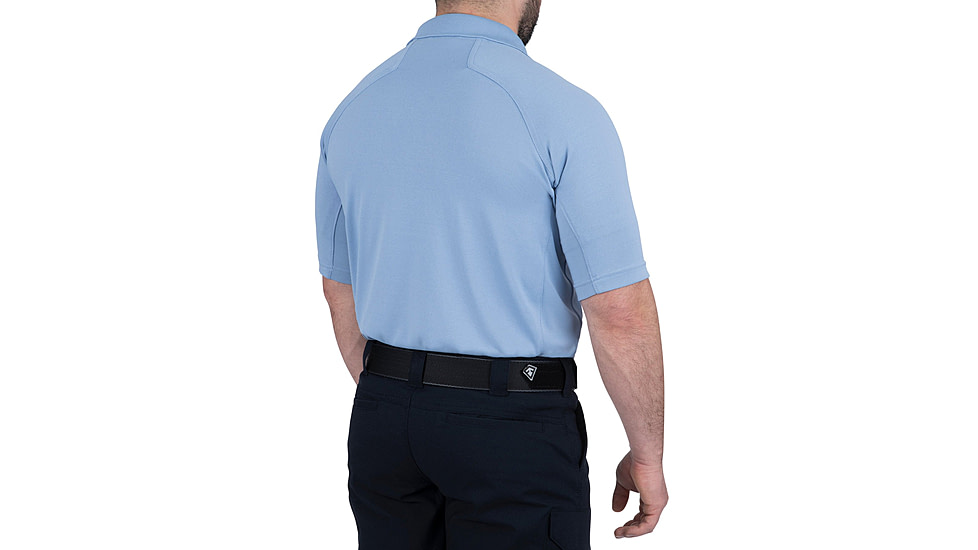 First Tactical Performance Short Sleeve Polo - Mens, Medium Blue, Tall/2XL, 112509-781-XXL-T