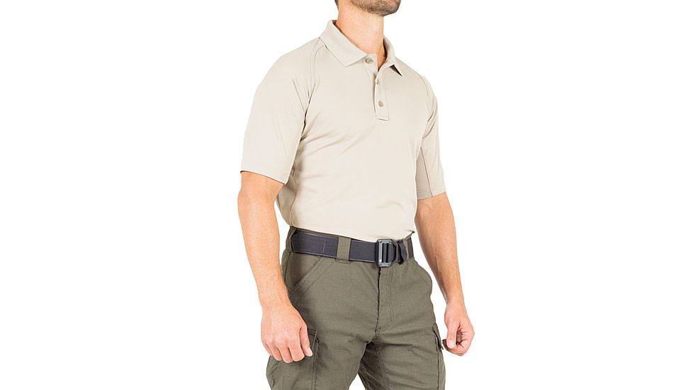 First Tactical Performance Short Sleeve Polo - Mens, Silver Tan, 3XL, 112509-065-3XL