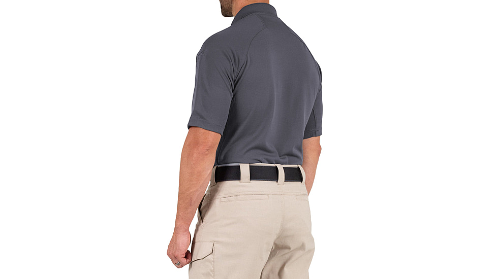 First Tactical Performance Short Sleeve Polo - Mens, Tall, Asphalt, 5XL, 112509-015-5XL-T