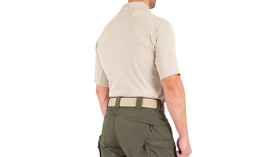 First Tactical Performance Short Sleeve Polo - Mens, Tall, Khaki, 5XL, 112509-055-5XL-T