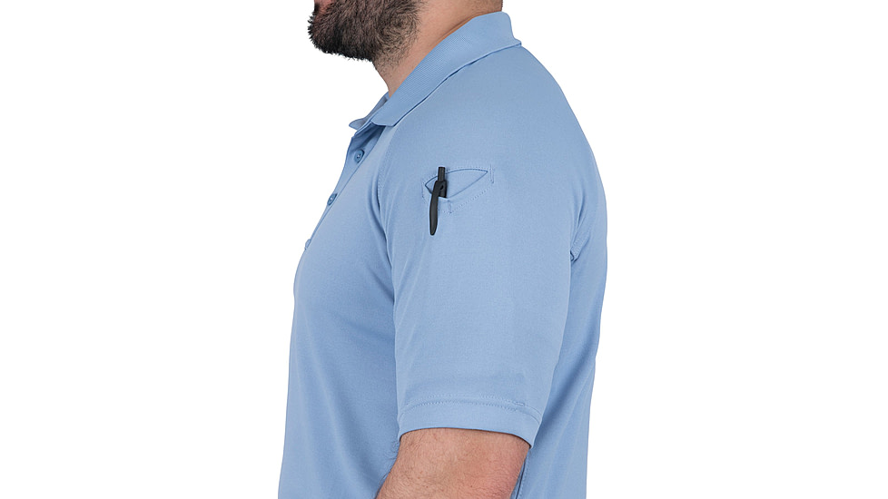 First Tactical Performance Short Sleeve Polo - Mens, Tall, Medium Blue, 5XL, 112509-781-5XL-T