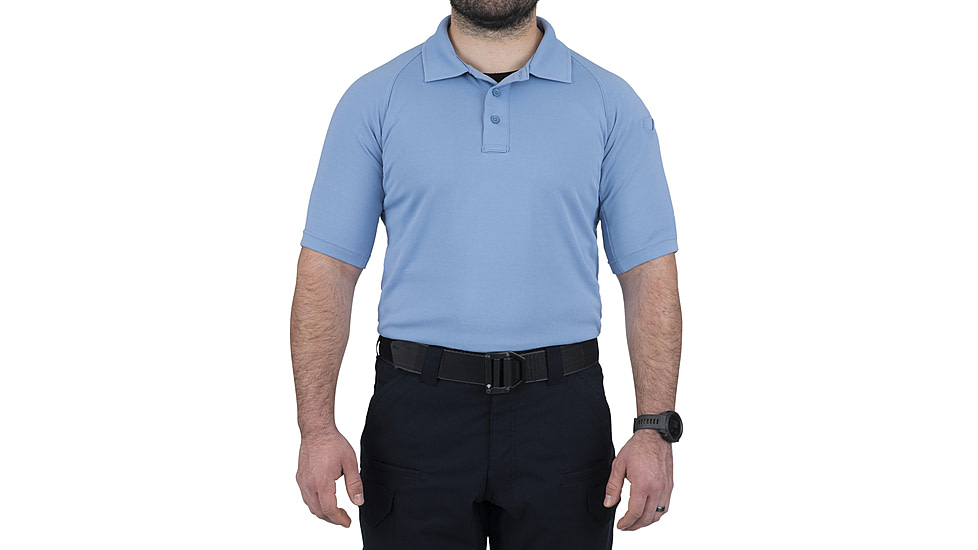 First Tactical Performance Short Sleeve Polo - Mens, Tall, Medium Blue, 5XL, 112509-781-5XL-T