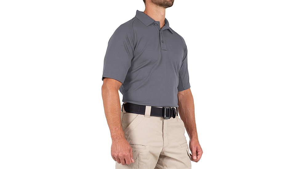First Tactical Performance Short Sleeve Polo - Mens, Tall, Wolf Grey, 5XL, 112509-036-5XL-T