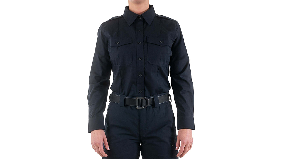 First Tactical Pro Duty Long Sleeve Shirt - Womens, Midnight Navy, Medium, 121011-729-M-R