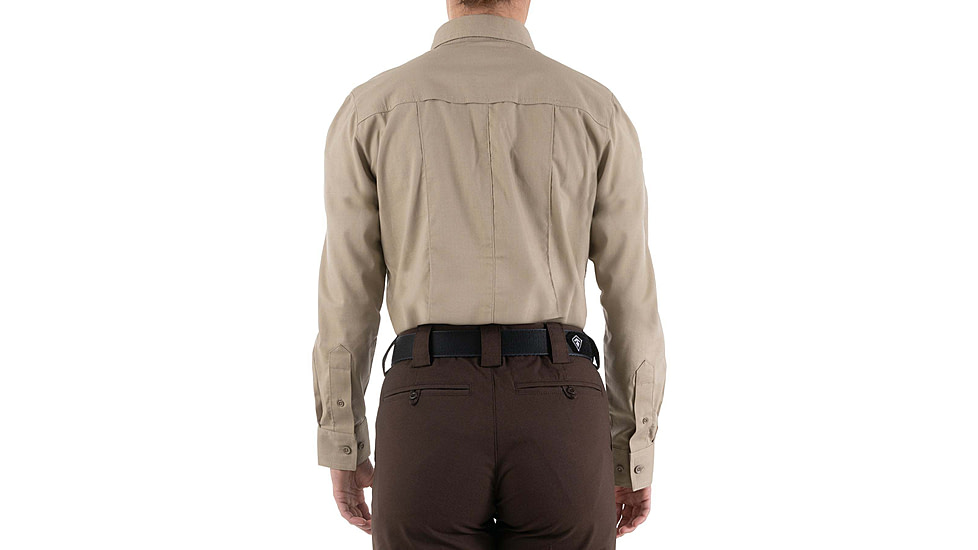 First Tactical Pro Duty Long Sleeve Shirt - Womens, Silver Tan, Extra Large, 121011-065-XL-R
