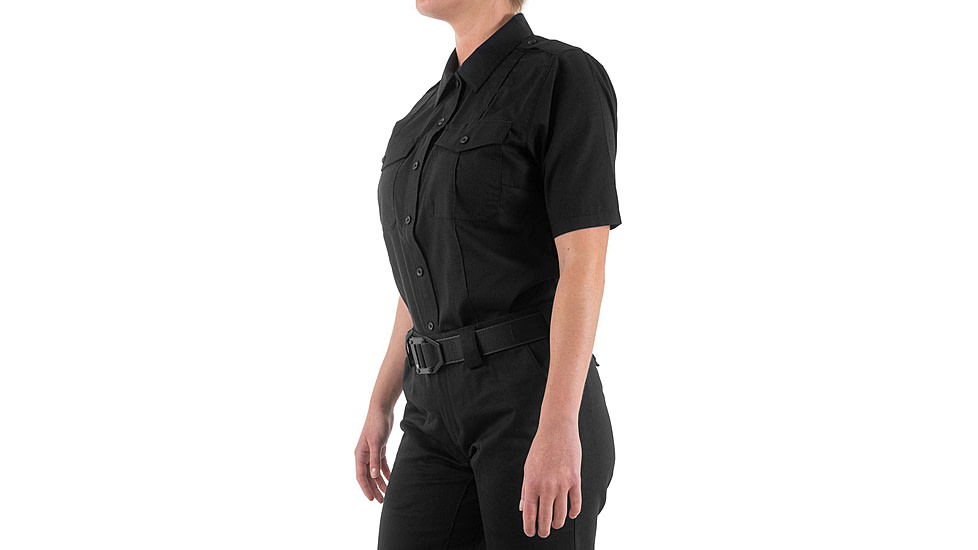 First Tactical Pro Duty Short Sleeve Shirt - Women's, Black, Large, 122001-019-L-R