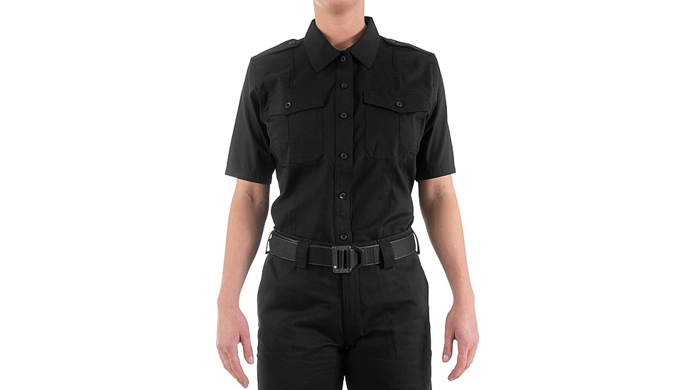 First Tactical Pro Duty Short Sleeve Shirt - Women's, Black, Large, 122001-019-L-R