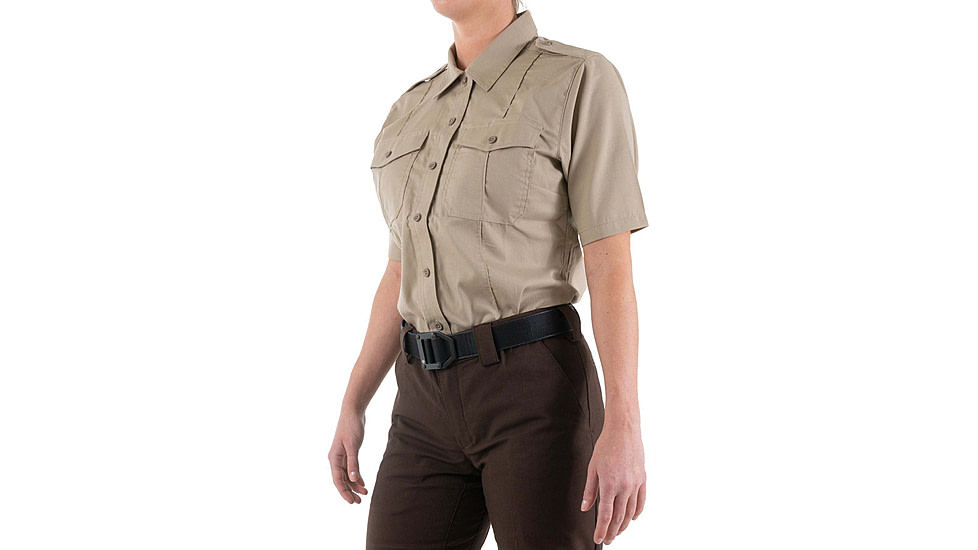 First Tactical Pro Duty Short Sleeve Shirt - Women's, Silver Tan, 2XL, 122001-065-XXL-R