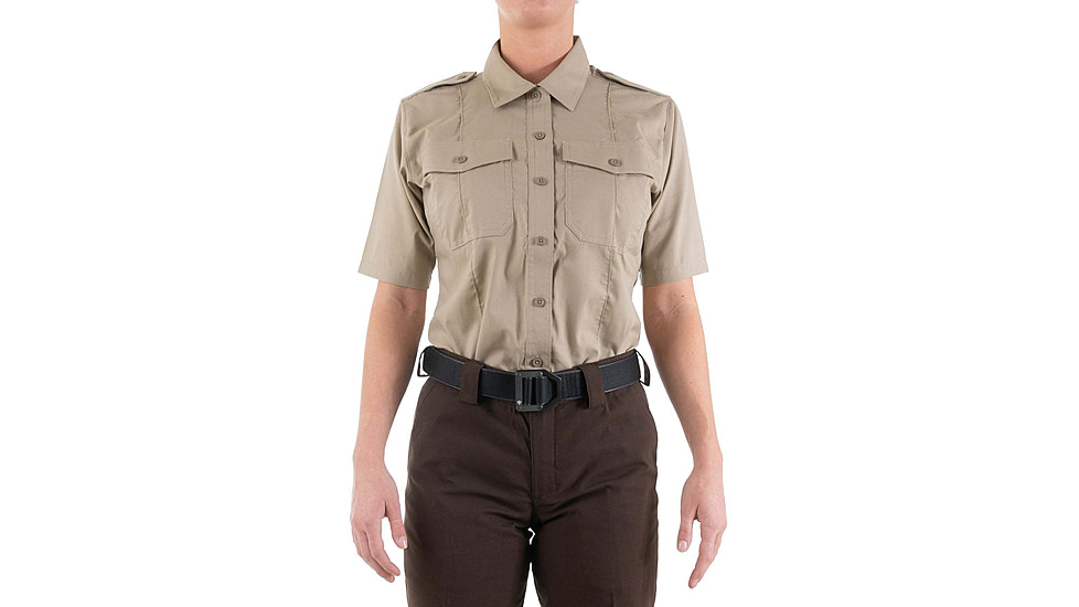 First Tactical Pro Duty Short Sleeve Shirt - Women's, Silver Tan, 2XL, 122001-065-XXL-R