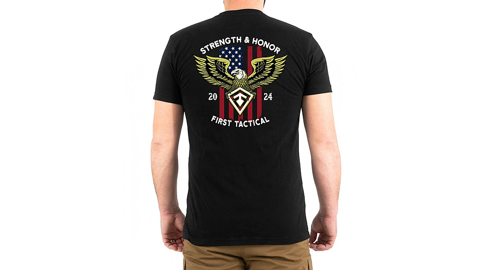 First Tactical Strength and Honor T-Shirt - Mens, Black, Medium, 112559-019-M