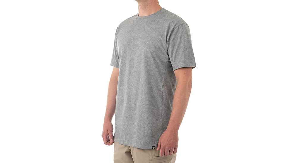 First Tactical Tactix Cotton Short Sleeve Tee - Mens, Heather Grey, Regular/3XL, 112501-016-3XL
