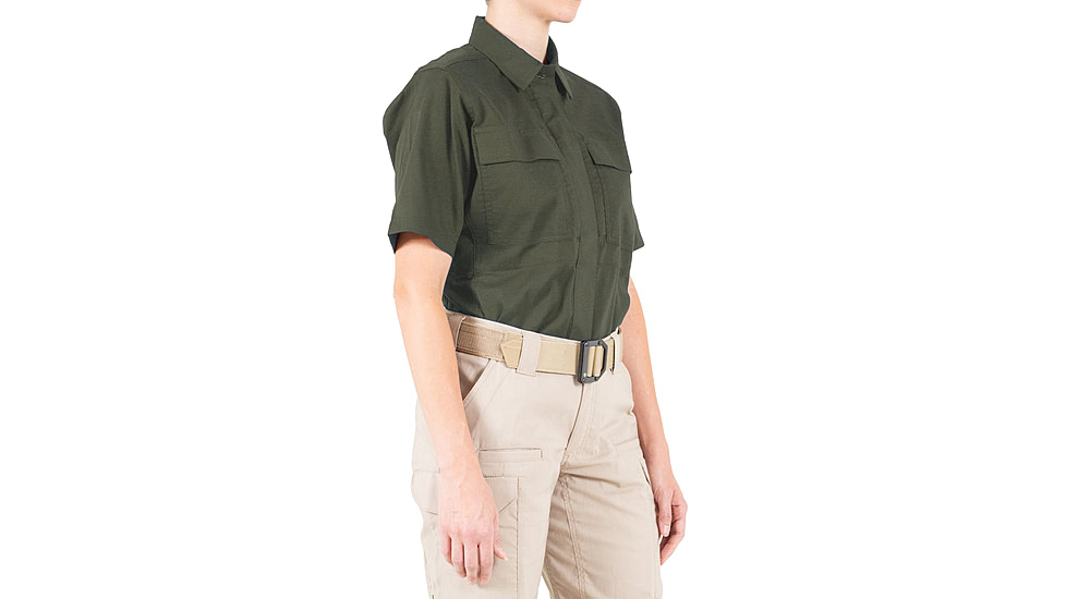 First Tactical V2 BDU Short Sleeve Shirt - Womens, OD Green, Extra Small, R, 122009-830-XS-R