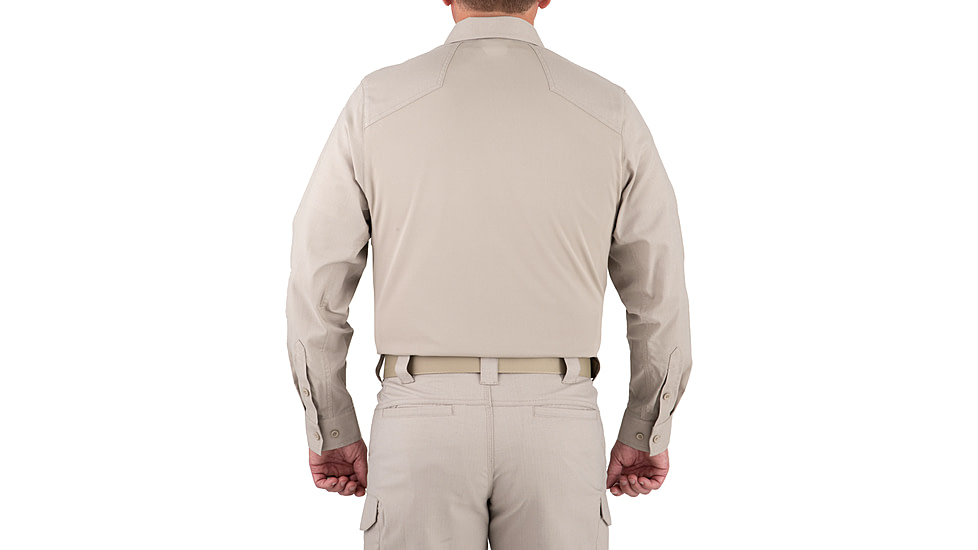 First Tactical V2 PRO Performance Shirt - Mens, Silver Tan, Small, R, 111015-065-S-R