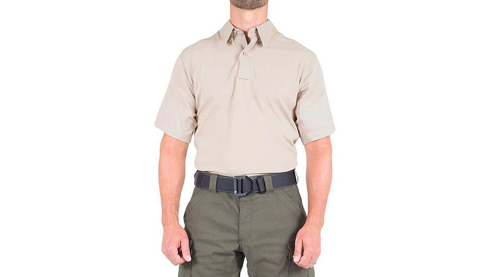 First Tactical V2 Pro Performance Short Sleeve Shirt - Mens, Khaki, Extra Large, T, 112012-055-XL-T