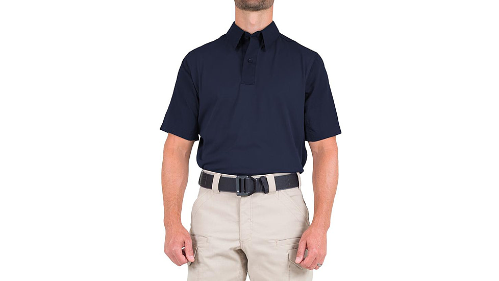 First Tactical V2 Pro Performance Short Sleeve Shirt - Mens, Midnight Navy, Extra Large, T, 112012-729-XL-T