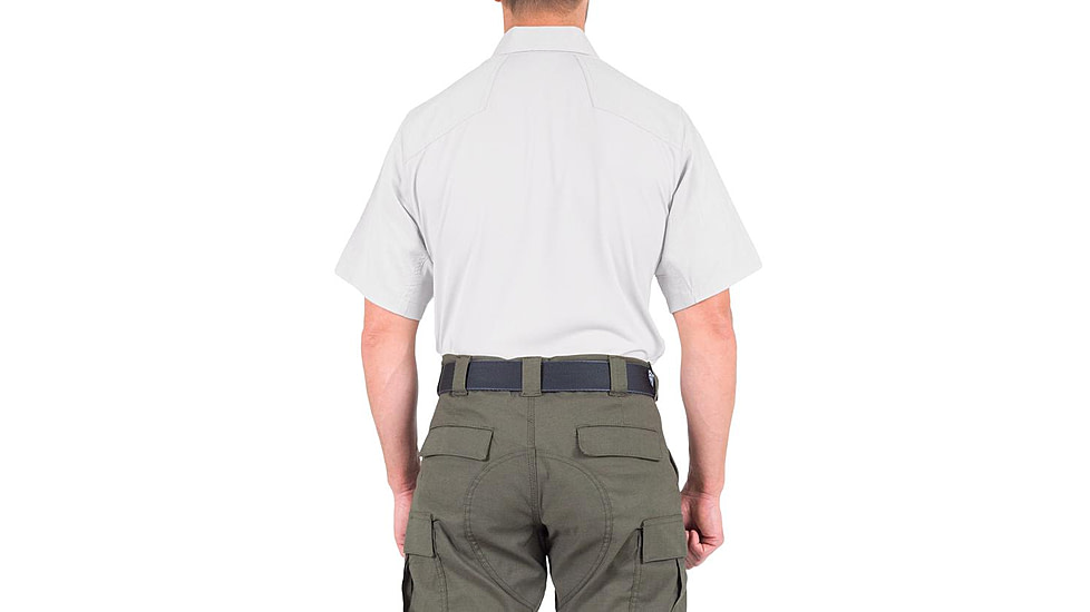 First Tactical V2 Pro Performance Short Sleeve Shirt - Mens, White, Large, T, 112012-010-L-T