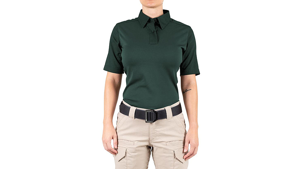 First Tactical V2 Pro Performance Short Sleeve Shirt - Womens, Spruce Green, Extra Large, R, 122012-812-XL-R