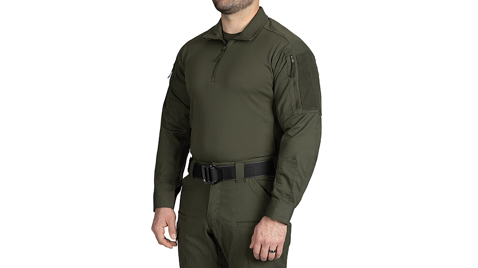 First Tactical V2 Responder Long Sleeve Shirt - Mens, Regular, OD Green, Medium, 111031-830-M-R