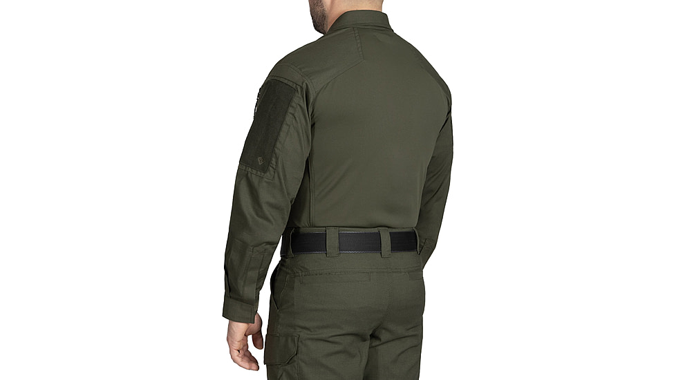 First Tactical V2 Responder Long Sleeve Shirt - Mens, Regular, OD Green, Medium, 111031-830-M-R