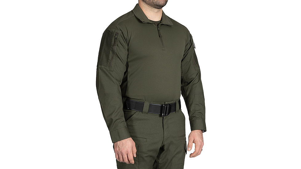First Tactical V2 Responder Long Sleeve Shirt - Mens, Regular, OD Green, Medium, 111031-830-M-R