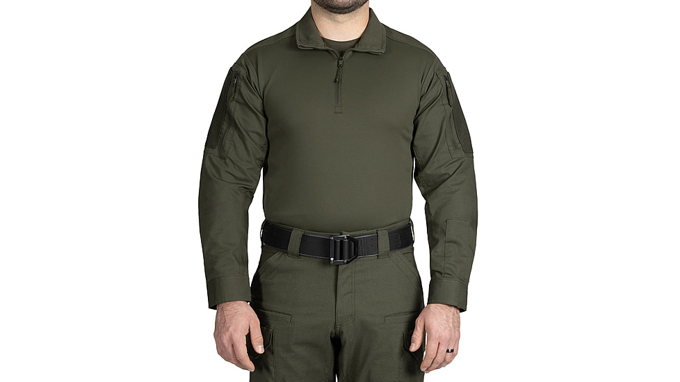 First Tactical V2 Responder Long Sleeve Shirt - Mens, Regular, OD Green, Medium, 111031-830-M-R