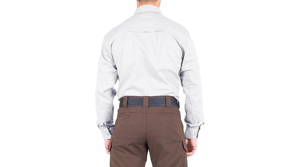 First Tactical V2 Tactical Long Sleeve Shirt - Mens, White, Medium, R, 111006-010-M-R