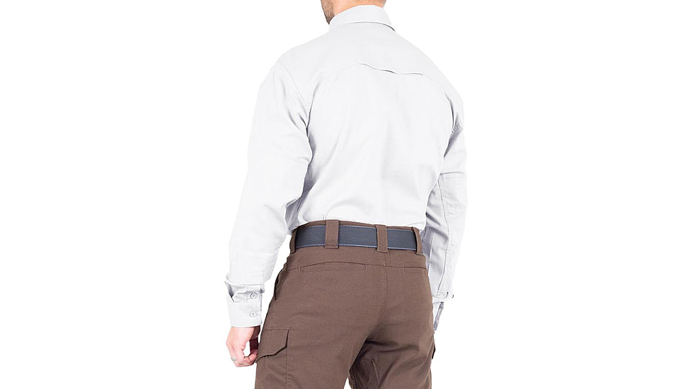 First Tactical V2 Tactical Long Sleeve Shirt - Mens, White, Medium, R, 111006-010-M-R