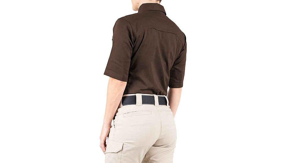 First Tactical V2 Tactical Short Sleeve Shirt - Womens, Kodiak Brown, Small, 122007-182-S