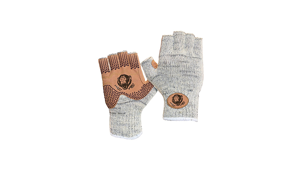 Fish Monkey Wooly Wool Half Finger, Wool Tan, 2XL, FM30-WHL-XXL