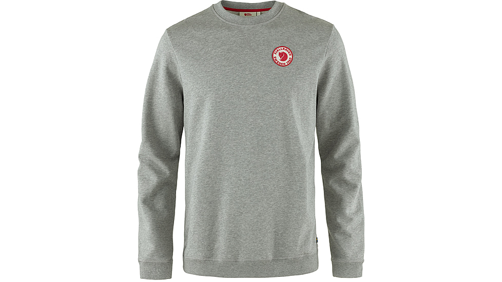 Fjallraven 1960 Logo Badge Sweater - Mens, Grey/Melange, Medium, F87163-020-999-M