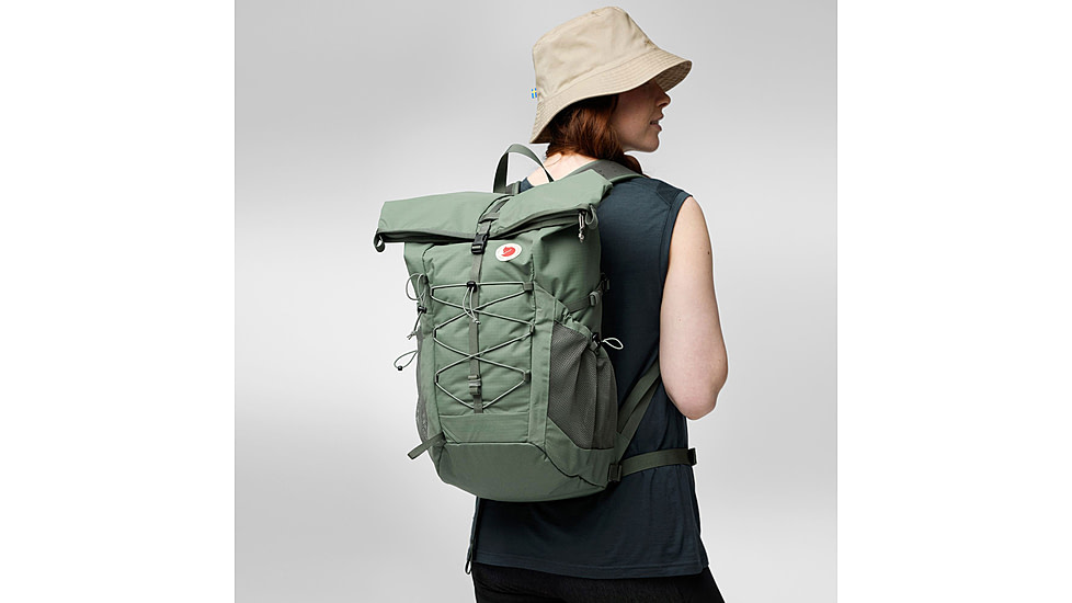 Fjallraven Abisko Hike Foldsack Backpack, Patina Green, One Size, F27222-614-One Size