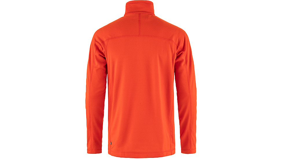 Fjallraven Abisko Lite Fleece Half Zip - Mens, Flame Orange, Extra Large, F87113-214-XL