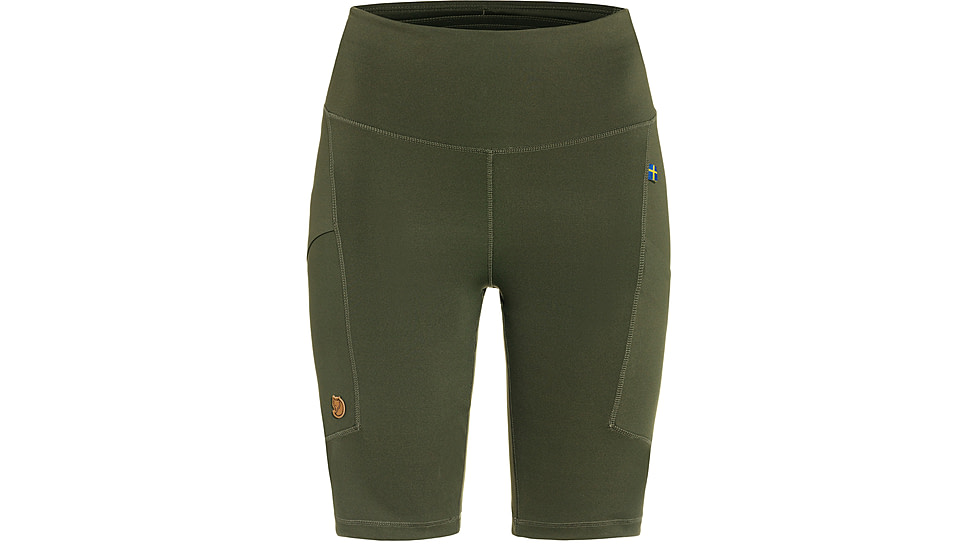 Fjallraven Abisko Short Tights - Womens, Deep Forest, Extra Small, F87138-662-XS